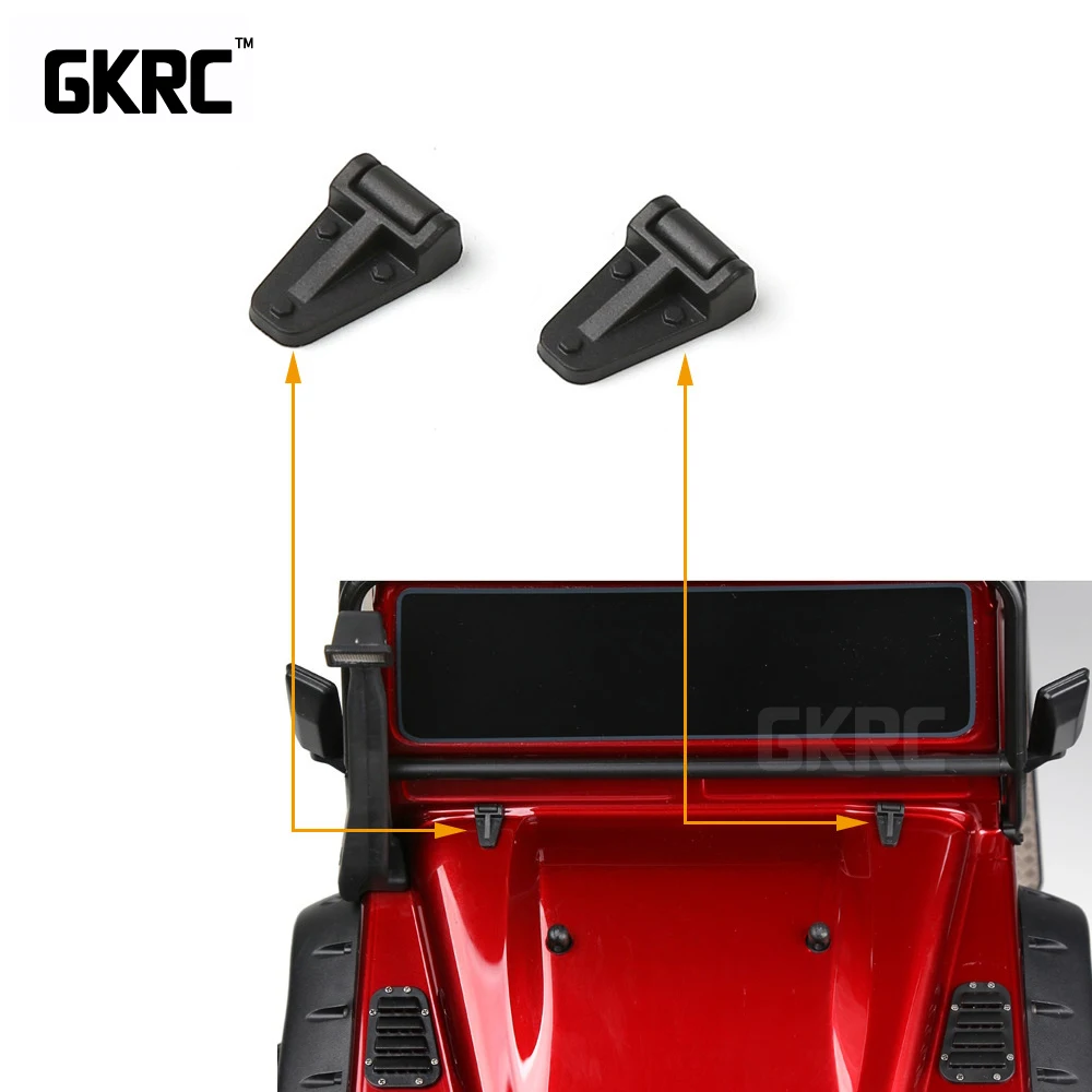 1/10 Trx4 черный пластиковый шарнир капота и впускная крышка решетки комплект для Rc