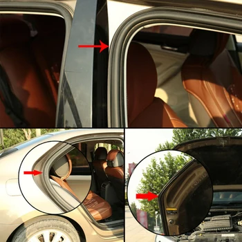 

Auto Sealing Strip Universal Front Rear 10 Meter L-Shaped EPDM Rubber Door