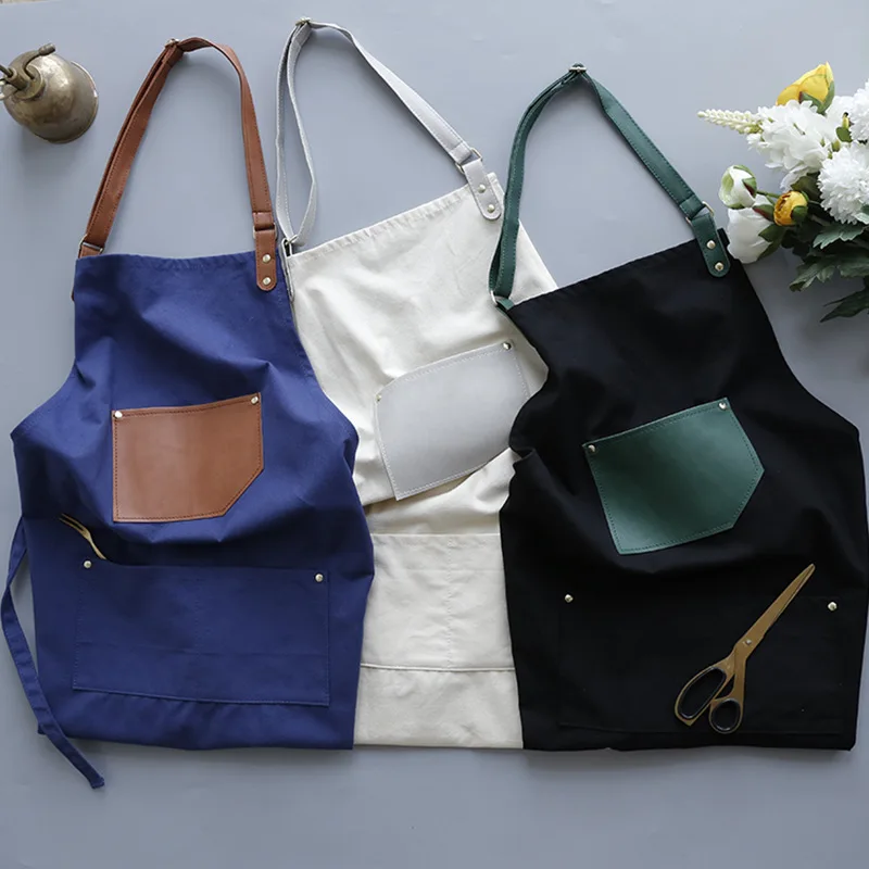 

2019 New Brief Nordic wind waterproof apron Coffee shops and flower shops work cleaning aprons for woman washing pinafore