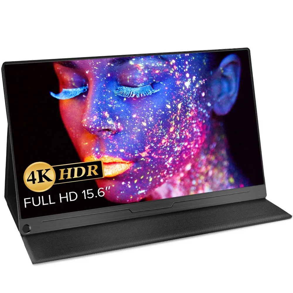 Передвижной монитор EVICIV 15 6 дюймов Портативный Дисплей 4K Adobe 100% Цвет цветовой