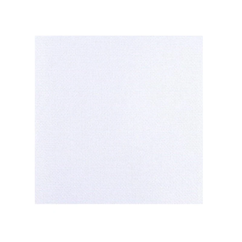 White 11Ct Cross Stitch Fabric Cotton Diy Handmade Needlework Sewing Craft Supplies - Цвет: White