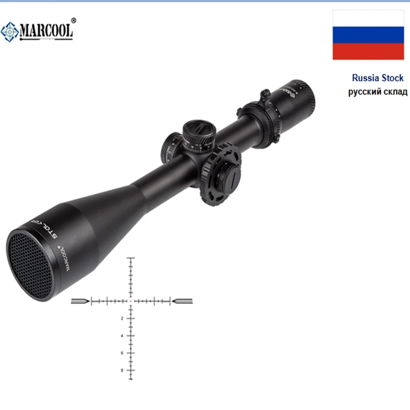 

Marcool 5-30x56 HD FFP прицел с подсветкой военный тактический уличный Снайперский прицел дальнего действия стрельба охотничья оптика