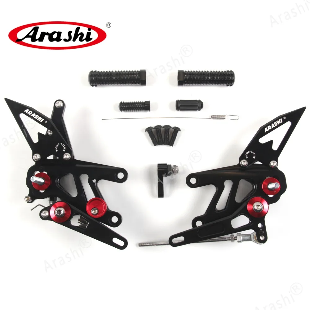 Arashi 1 Набор для APRILIA RSV4 фабрика APRC ABS 2013- CNC Регулируемые подножки подножка мотоциклиста подставка для ног мотоцикла