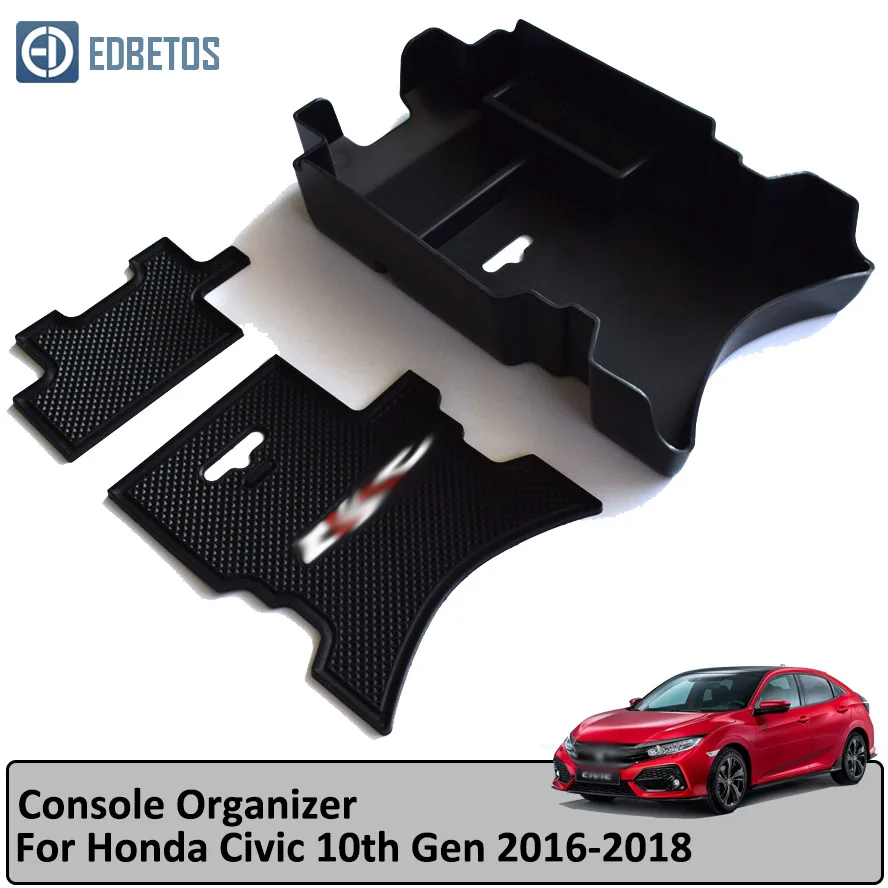 Подлокотник вторичный бардачок для Honda Civic 10th Gen центральная консоль Органайзер лоток-Civic укладка уборки