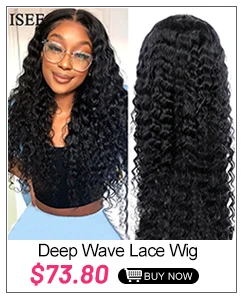 Water Wave Lace Front Human Hair Wigs ISEE HAIR Lace Closure Wigs For Women Human Hair Mongolian Water Wave Lace Closure Wigs