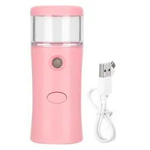 Портативный спрей розовый лицо увлажняющий Пароварка увлажнитель для лица вибратор