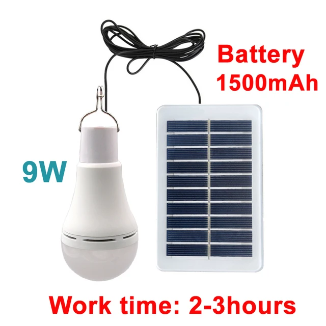 Solar Light LED Rechargeable Charge Bulb Hanging Courtyard Garden Camping Lamp Outdoor Indoor Emergency Built in Battery Bulb solar ground lights Solar Lamps