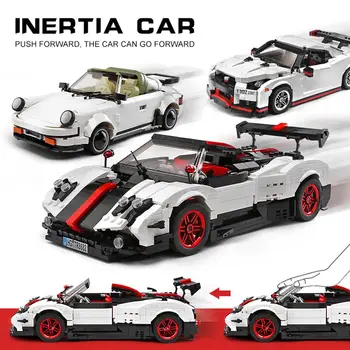 

Building Blocks Racing Baby Toys Small Particles Assembled 1:10 Large Proportion Manual Mechanical Transmission Static Version