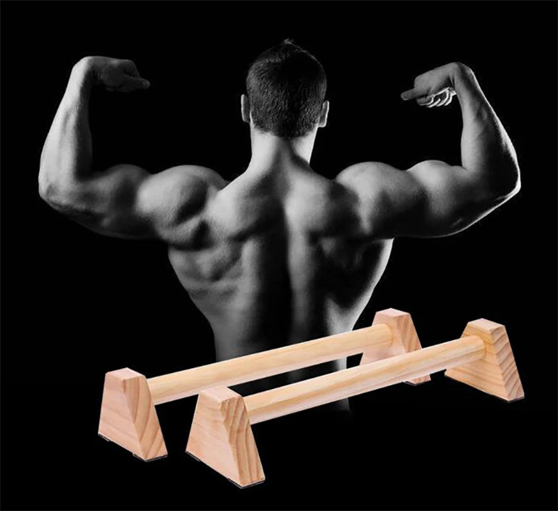

Gym Pull Up Stands Bars Push Up Board Fitness Body Building Wooden Push-up Support Training Men Women Sports Equipments for Home