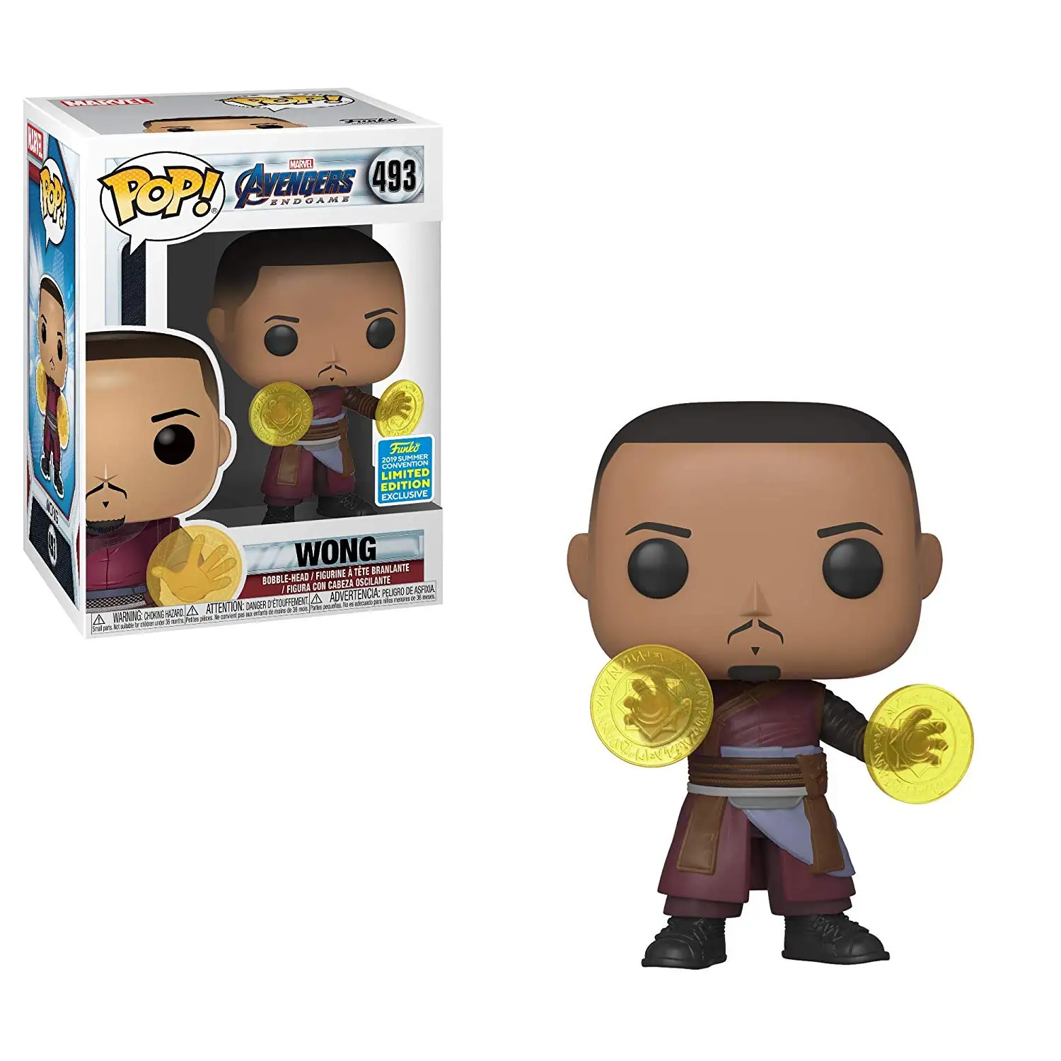 2019 SDCC эксклюзивный Funko pop Официальный Marvel: Мстители эндшпильные Вонг виниловые Фигурки Коллекционная модель игрушка с Оригинальная коробка