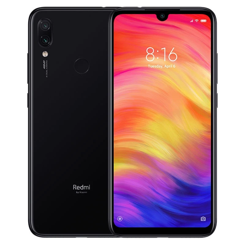 Смартфон Xiaomi Redmi Note 7 128Gb 4Gb черный 3G 4G 2Sim 6.3" IPS 1080x2340 And9 48Mpix 802.11 a/b/g