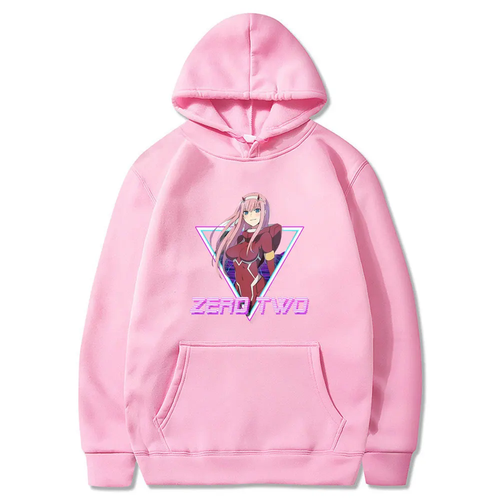 

New La Camiseta Casual Darling In The Franxx Hoodies Zero Two Waifu Soft Slim Hoodie Spring Autumn Fleece Sweatshirt Harajuku