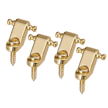 

Set of 4 Durable Roller String Tree Guides Retainer Kit for ST Electric Guitar, Golden