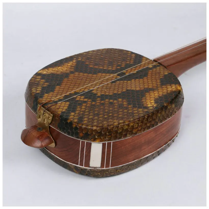 Sanxian handmade traditional folk musical instruments red sandalwood