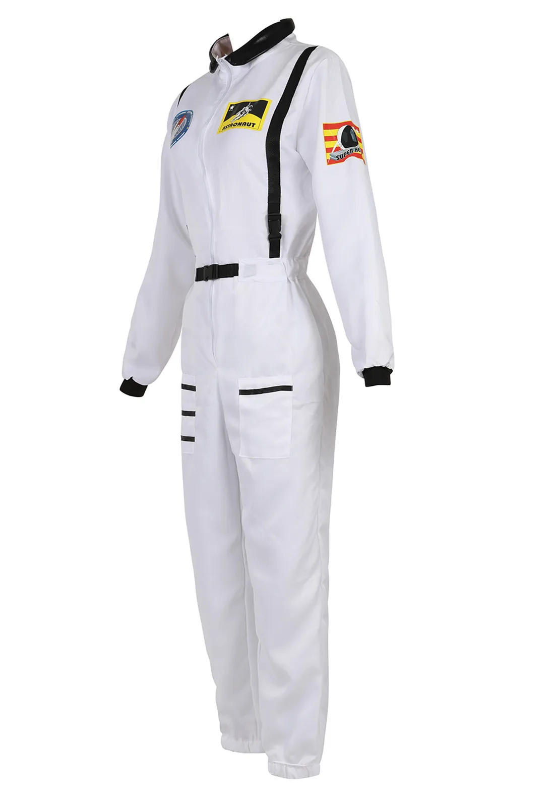 Astronaut Costume Space Suit for Adult Role Play Cosplay Costumes Zipper Costume Flight Jumpsuit Plus Size Uniform