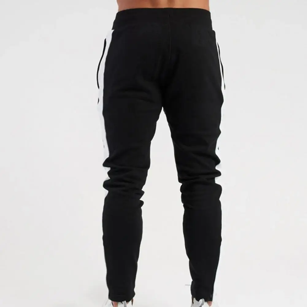 Men's Pencil Pants Bodybuilding Contrast Colors Breathable Trousers Patchwork Leisure Sport Training Jogging Splicing Long Pants men trousers