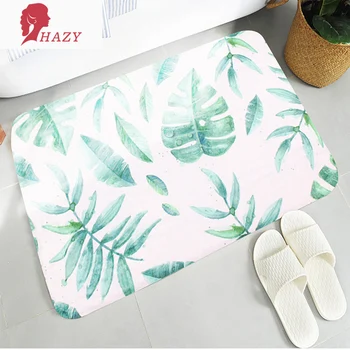 

Nordic Non-slip Carpet Bathroom Carpet Absorbent Floor Mats Flannel Cartoon Geometric Printing Kitchen Floor Mats Wholesale