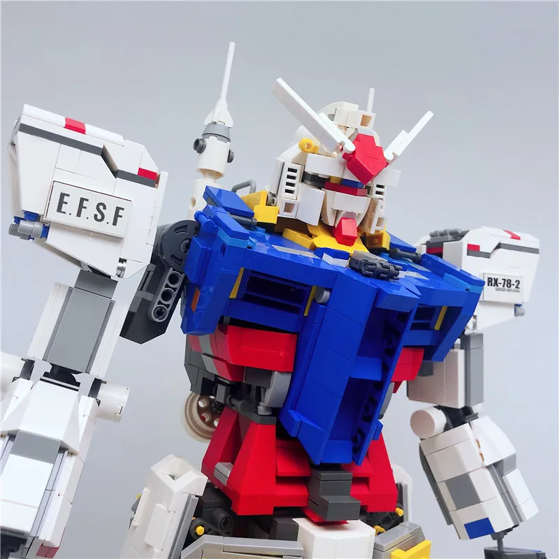 Новые идеи создатель эксперт робот Gundam RX-78-2 мобильный костюм 1: 60 гараж строительные блоки Наборы комплекты кирпичей Marvel фильм детские игрушки