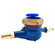 15 мм однонаправленный Простая установка домашний цифровой дисплей расходомер медный счётчик садовая ротационная крыла водонепроницаемый счетчик холодной воды