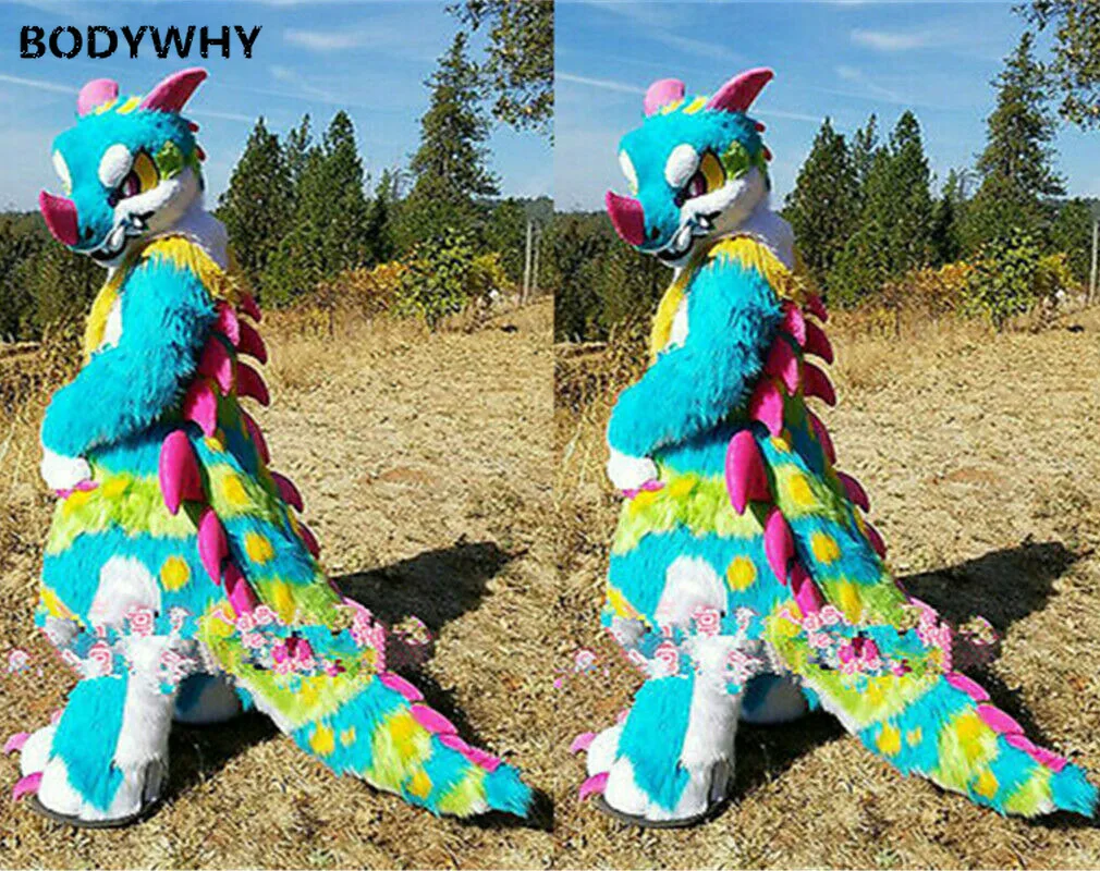 Fursuit Husky Dog Костюм лисы-маскота костюмы косплей вечерние платья для игр рекламная