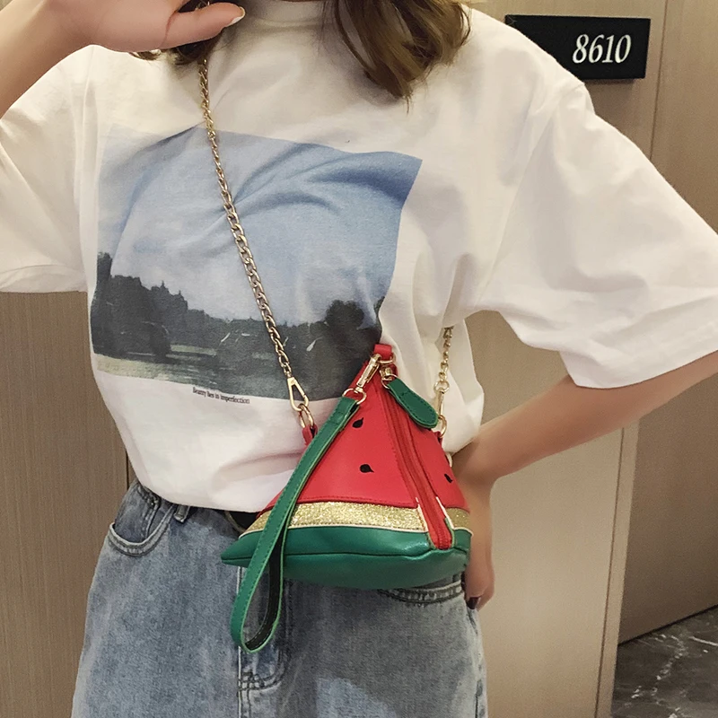 

Personality creative small bag female new wild Messenger bag girl chain bag small bag