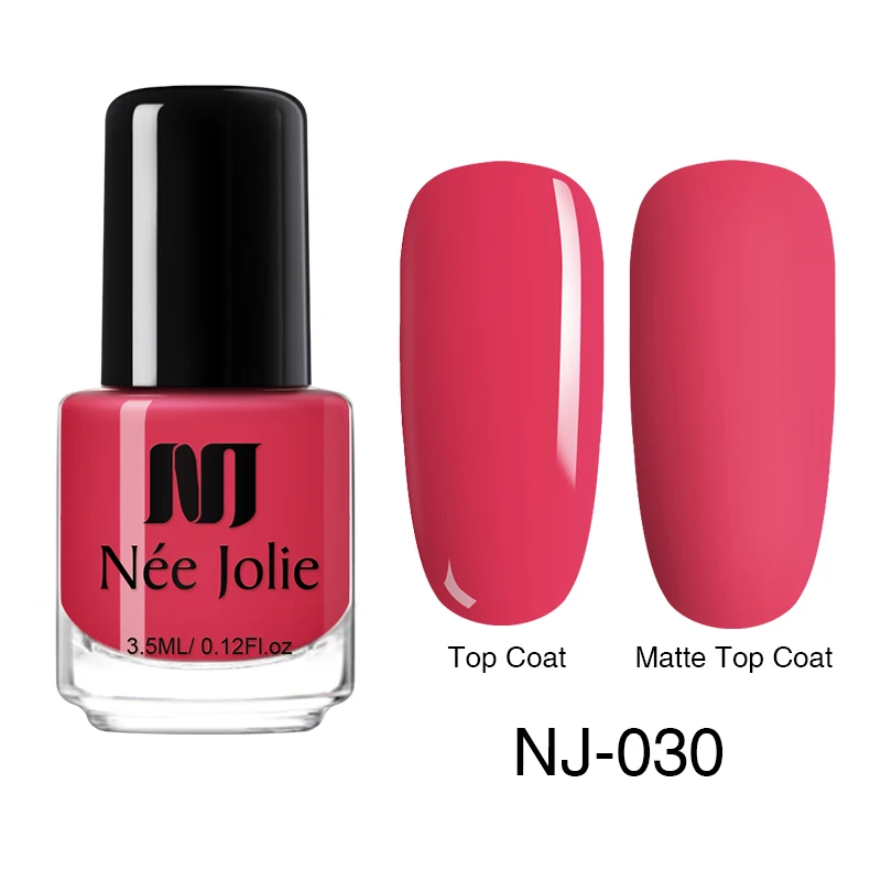 NEE JOLIE, 73 цвета, Одноцветный лак для ногтей, гибридный стойкий лак для маникюра, Декоративный Лак для ногтей, 3,5 мл - Цвет: 030