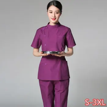 

Long-sleeved Nurse Suit Split Suit Protection Hospital Clinic Pharmacy Beauty Salon Dentist Overalls