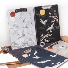 Цветочный туман летающий кран Ретро Серия папка доска А4 офисный блокнот удобный зажим Доска школьные канцелярские принадлежности