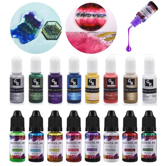 Resin Jewelry Making Accessories  Alcohol Pigment Epoxy Resin - Resin  Pigment Set - Aliexpress