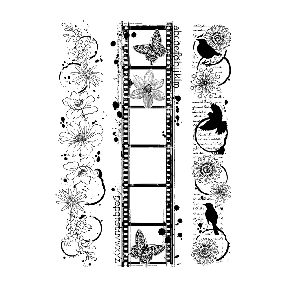2 Tampons Silicone Transparents – Scrapbooking, Carterie, Sceau, Lot De 2