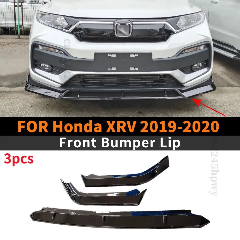 

Передний бампер губа подбородок внешняя часть Корпус Комплект диффузор спойлер дефлектор украшение сплиттер для Honda XRV 2019 2020
