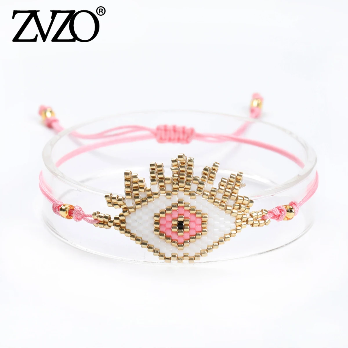 ZVZO MIYUKI браслет ювелирные изделия розовый браслет evil eye сексуальные губы Турецкий Дурной глаз Pulseras Bileklik для женщин Delica бисера подарок