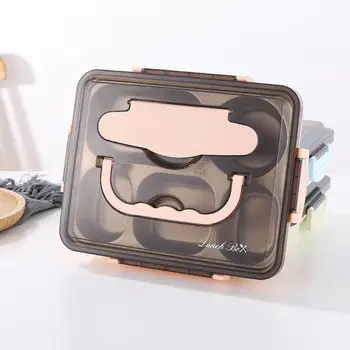 

Stainless Steel Lunch Box 5 Compartments Thermal Insulated Bento Food Container Q1FD