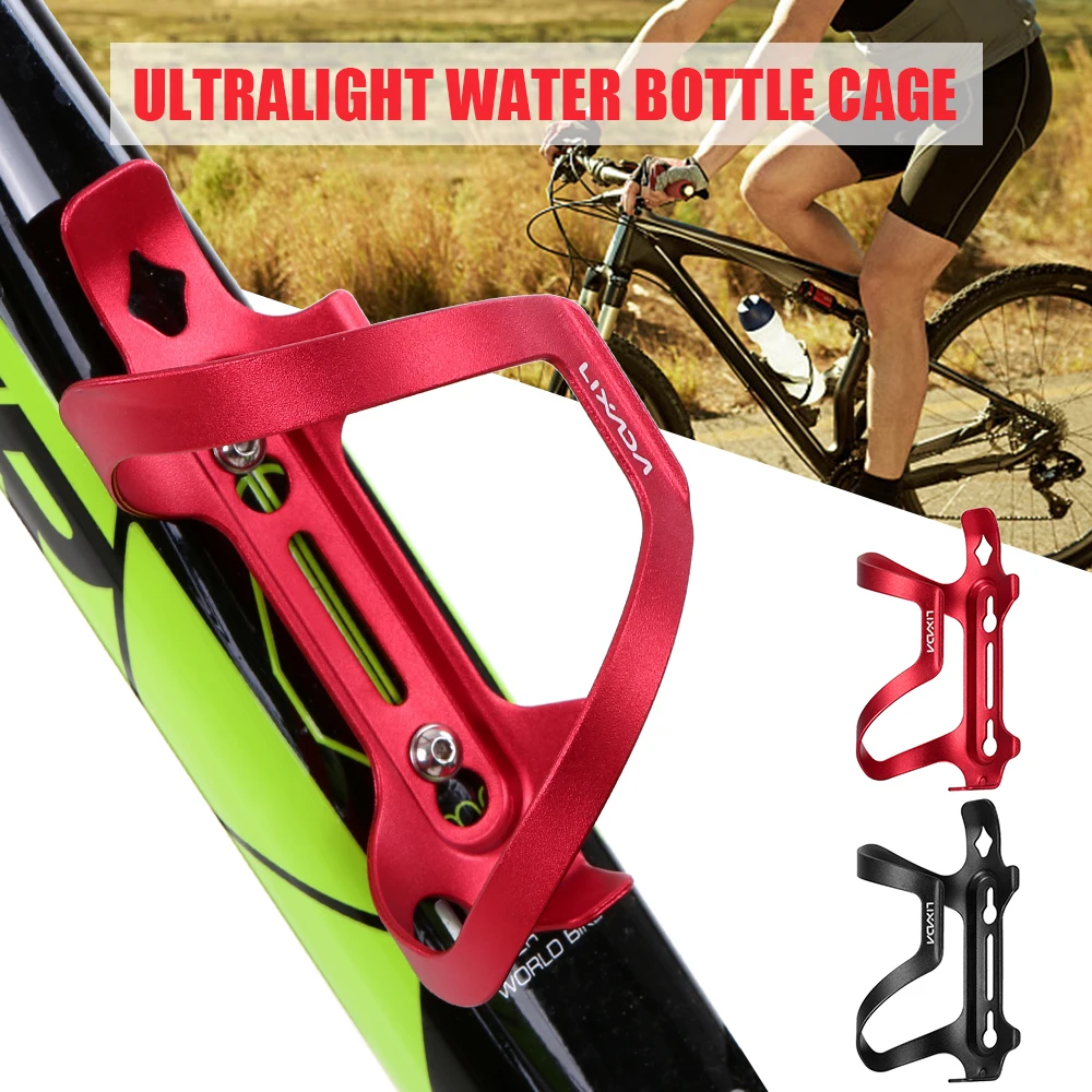Lixada легкий велосипед Бутылка подножка; алюминиевый сплав MTB Бутылка воды клетка Велоспорт дорожный велосипед держатель для бутылки воды черный/красный