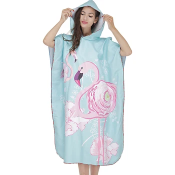 

Swim Light Bath Towel Quick-drying Bathrobe Adult Beach Wearable Windproof Hooded Cloak Absorbent Towel for Men and Women