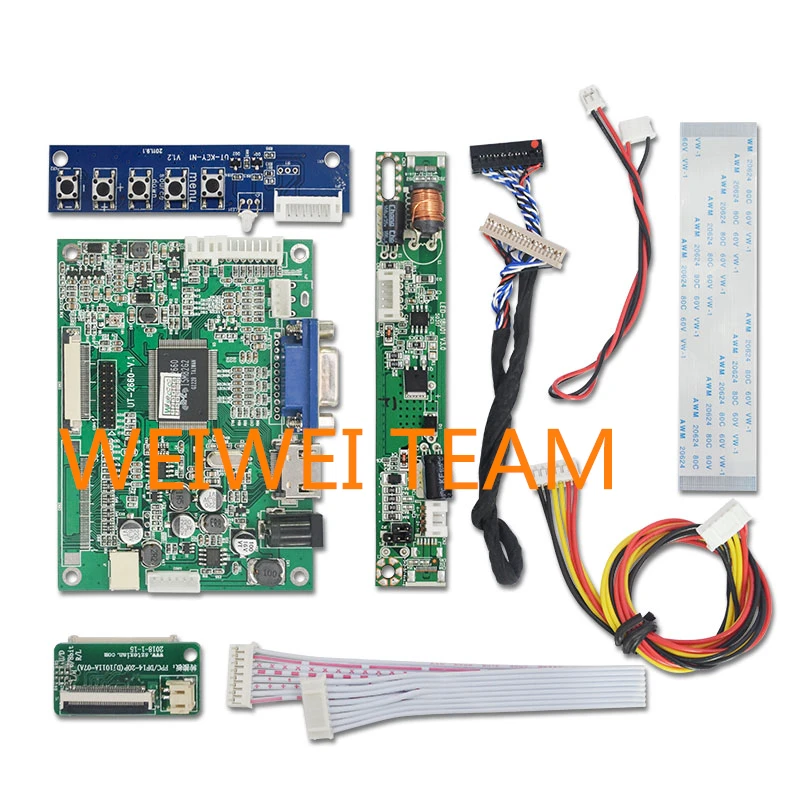 Wisecoco ips-дисплей 10,1 дюймов 1280x720 ЖК-экран считываемая панель LVDS VGA HDMI привод плата 750 нит высокая яркость