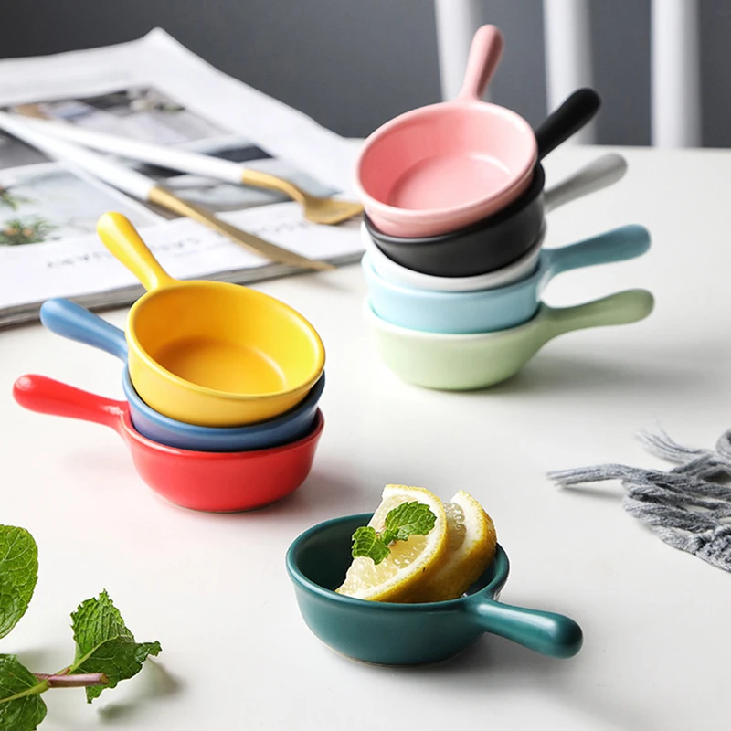 Mini Ceramic Sauce Dish Soy Sauce & Vinegar Dish Creative Tableware