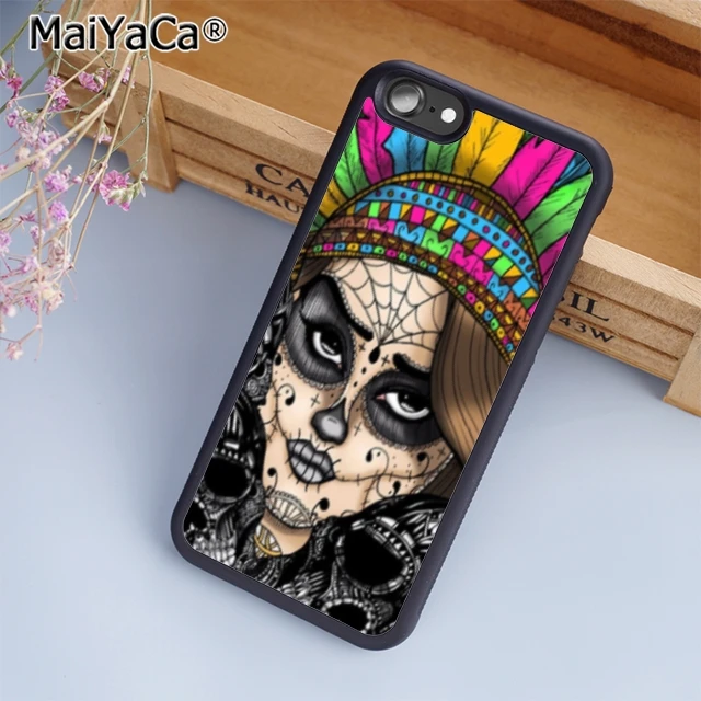 MaiYaCa ацтеков Майя Племенной перо сахар чехол для телефона iPhone 5 6s 7 8 plus 11 pro X XR XS max