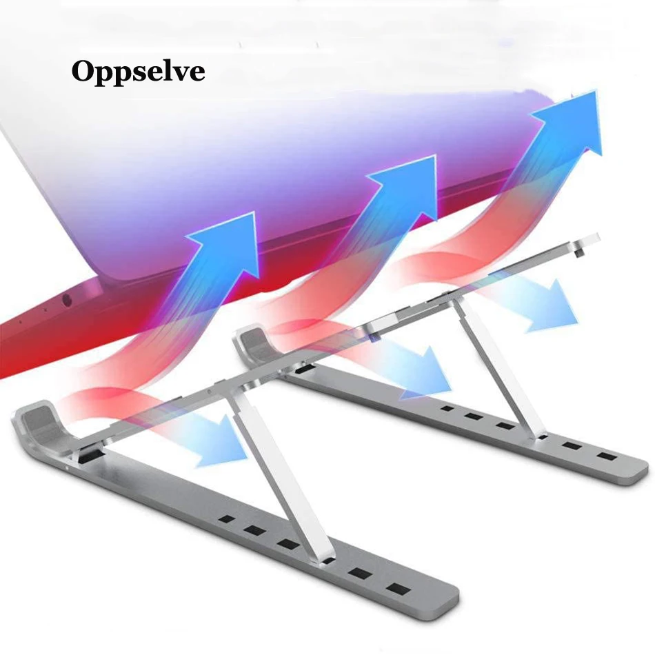 

Oppselve Laptop Holder for MacBook Air Pro Notebook Foldable Aluminium Alloy Laptop Stand Bracket Laptop Holder for PC Notebook
