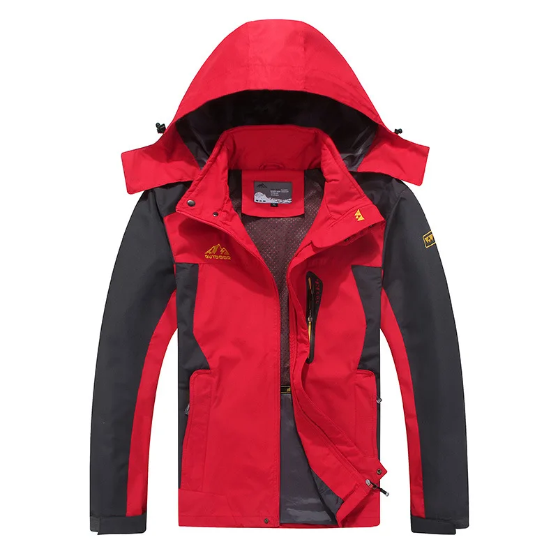 

Men's Outdoor Sports Raincoat Jacket Spring Mountaineering Singe Jacket Men Single Layer Raincoat Jacket Thin Type for Spring An