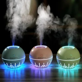 

ELOOLE 330ml Planet USB Air Humidifier LED Light Ultrasonic Aroma Oil Essential Diffuser Mist Maker Air Freshener For Home Car