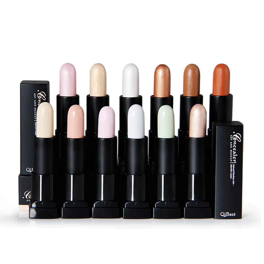 

Qibest/qi yue shi 12-Color Concealer Pen Q1650 Mini Concealer Shading Cream Eye Shadow Pen