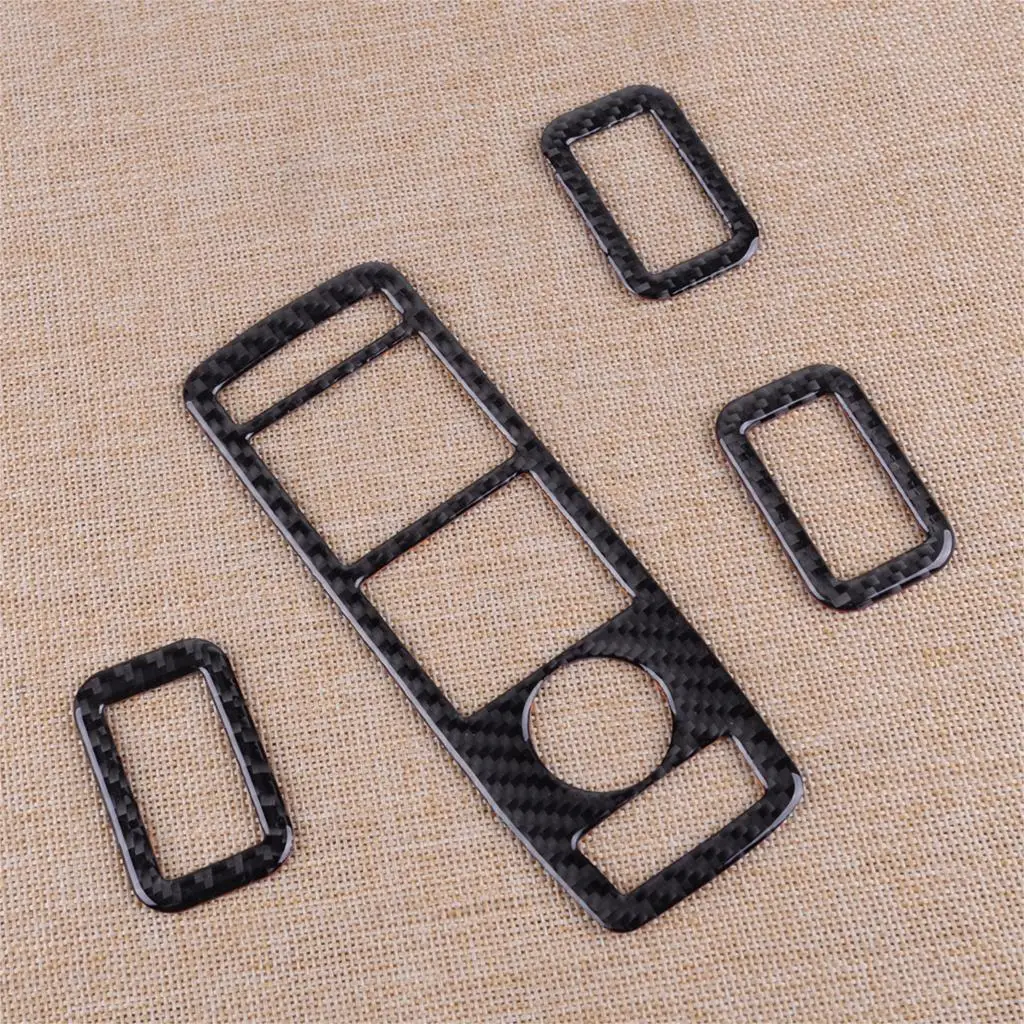 

DWCX 4PCS Carbon Fiber Style Window Lift Switch Cover Trim Panel Fit for Tesla Model S/X 2014 2015 2016 2017 2018 2019
