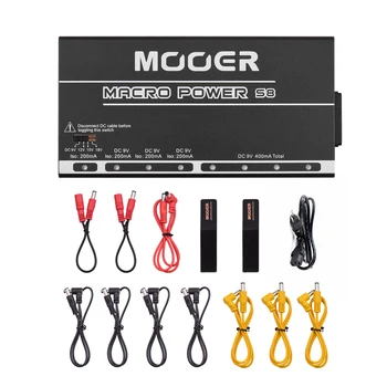 

Mooer Macro Power MPS8 Power Supply S-8 Ports Isolated Guitar Effect Pedal Power Supply for Guitar Effect Pedal Guitar Accessory
