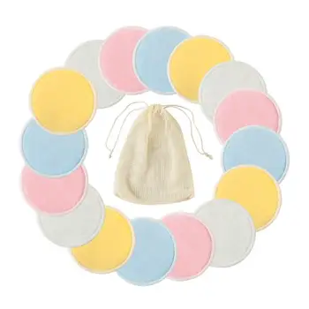 

Makeup Remover Pads Reusable Cotton Pads Make Up Remover Bamboo Fiber Skin Care Nursing Pads Skin Cleaning Pads