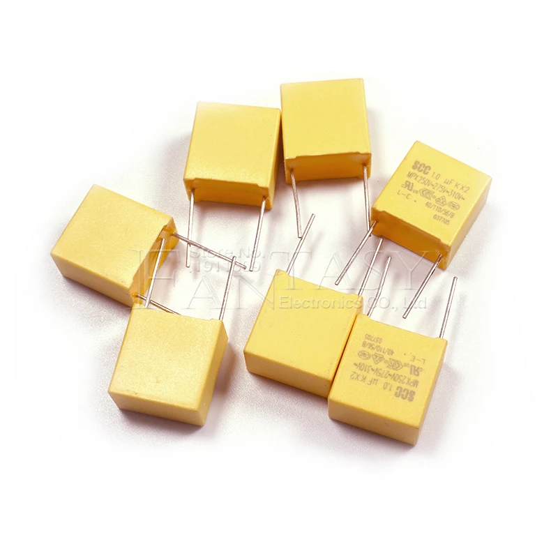 1uF capacitor polypropylene film capacitor 10pcs 275VAC Pitch 15mm X2 Polypropylene film