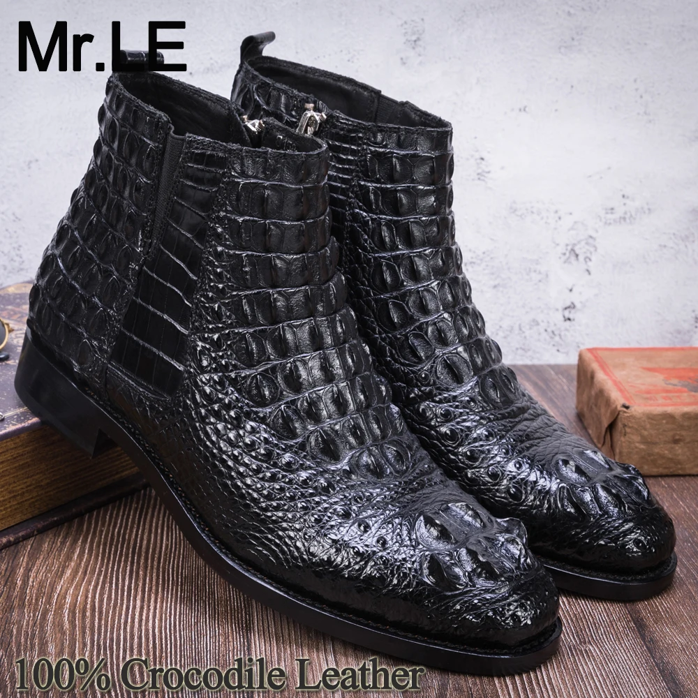 crocodile men boots