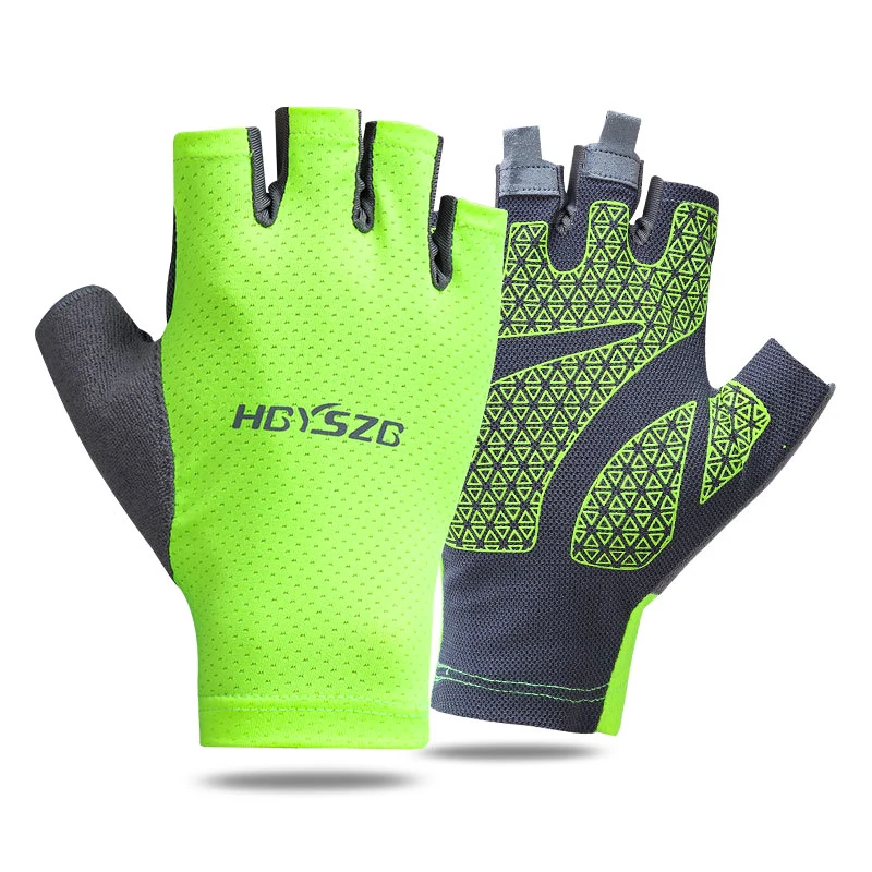 UK Breathable Outdoor Fishing Gloves Sport Half Finger Non-slip Fishing Gloves 