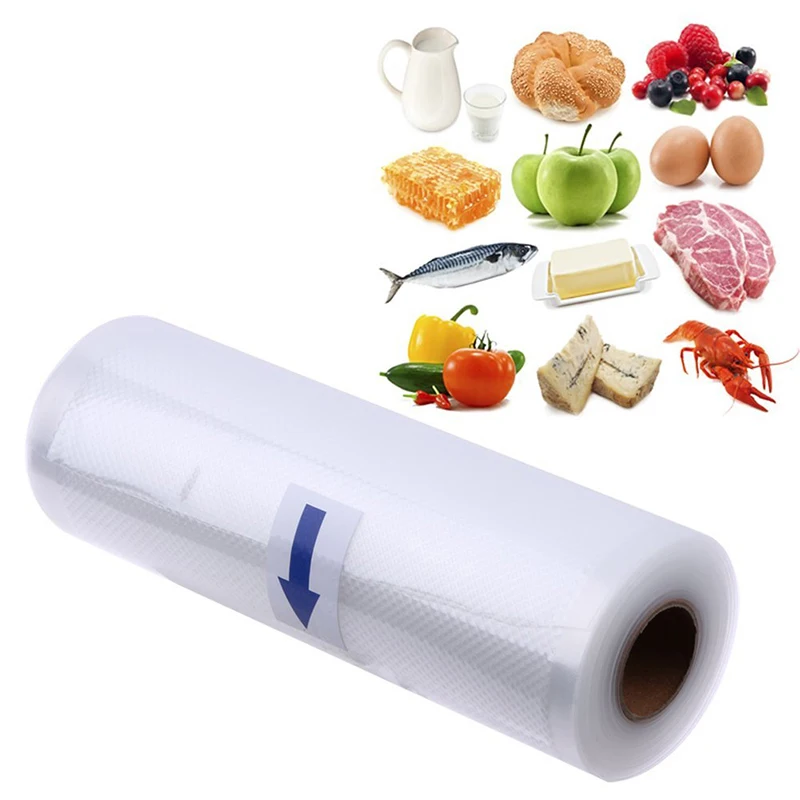 1 рулон пакеты для вакуумной упаковки продуктов|Целлофановые и пластиковые