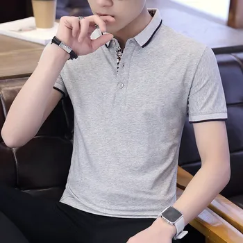 

2329-Summer short-sleeved t-shirt men's round neck 2020 new clothes bottoming shirt trend boys